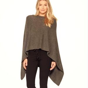 Barefoot Dreams Cozychic Lite Ruana Poncho Pullover  S M L